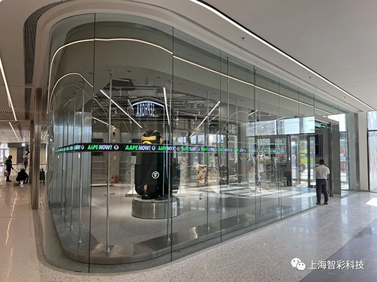 上海松江印象城Aape店鋪LED顯示屏設(shè)計(jì)、安裝